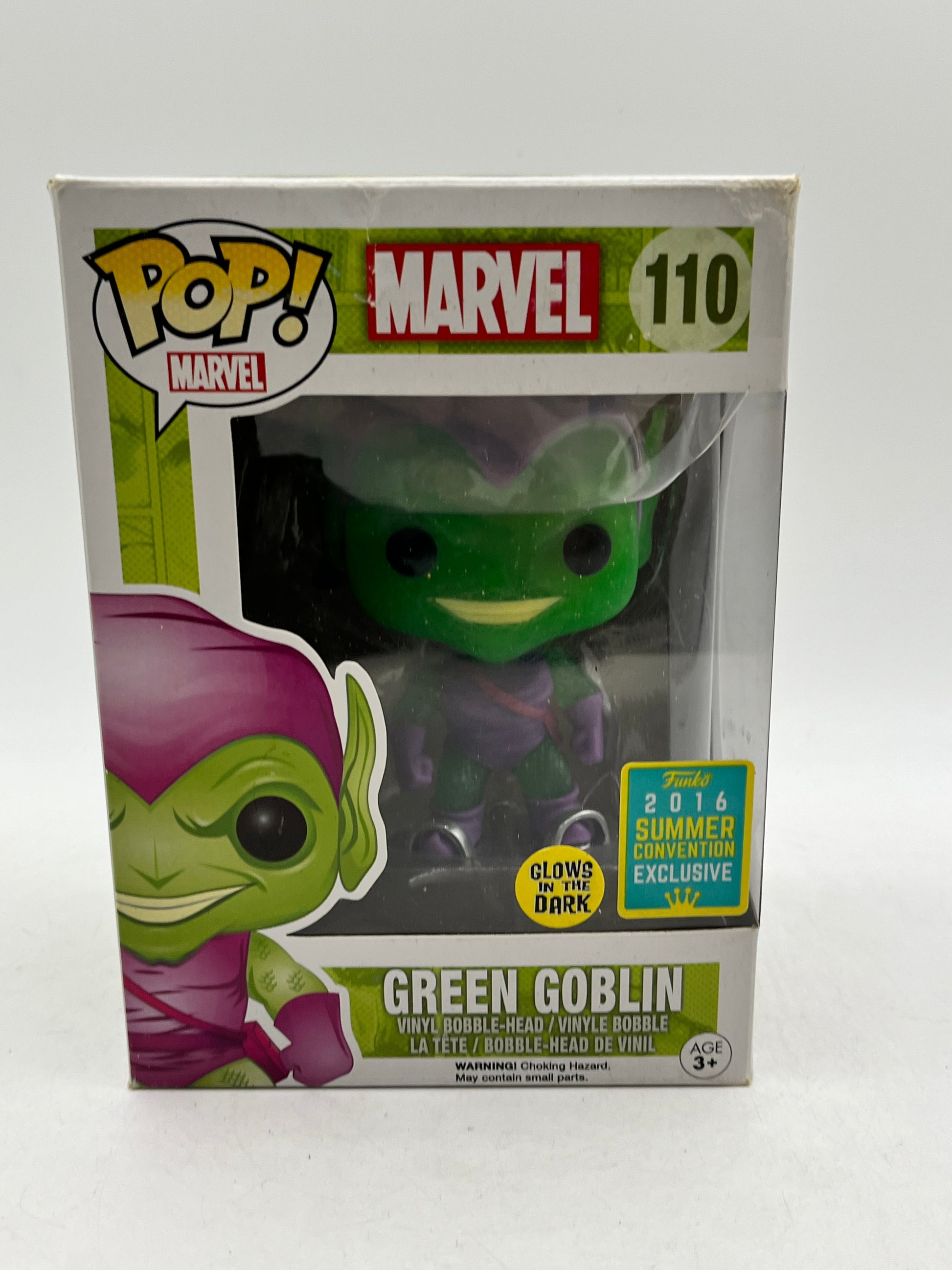 Funko POP! Marvel - Green Goblin #110 - Glow 2016 Summer Convention Exclusive FRENLY BRICKS - Open 7 Days