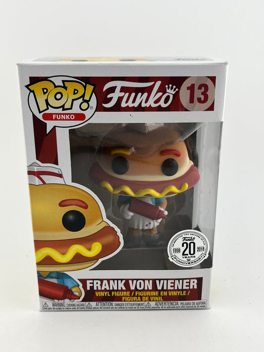 Funko POP! Funko - Frank Von Viener #13 - Vinyl Collectable - 20 Years Funniversary FRENLY BRICKS - Open 7 Days