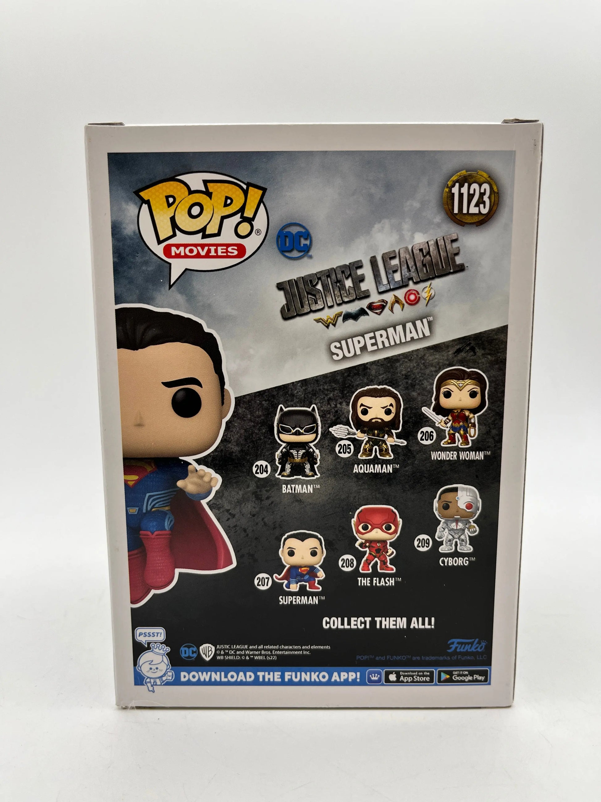 Funko POP! Movies DC Justice League Superman # 1123 Glow Chase Special Edition FRENLY BRICKS - Open 7 Days