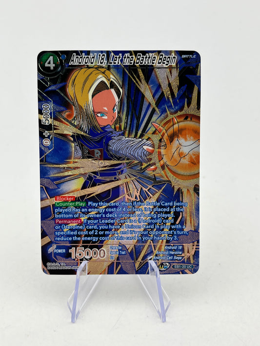 Android 18, Let the Battle Begin (CSV3) UC EB1-20 NM/M - Single FRENLY BRICKS - Open 7 Days
