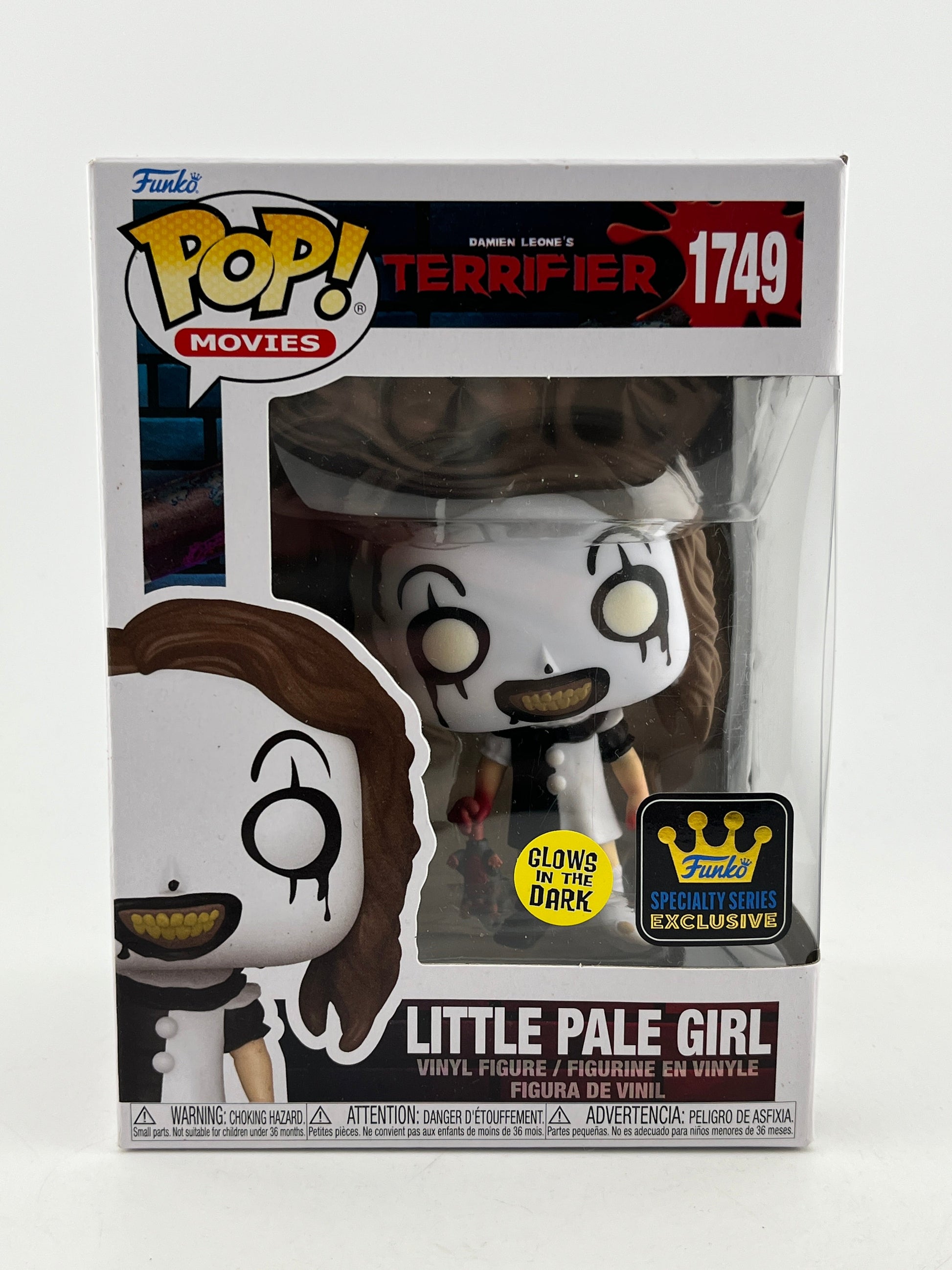 Funko POP! Movies Terrifier - Little Pale Girl #1749 - Glow Exclusive FRENLY BRICKS - Open 7 Days