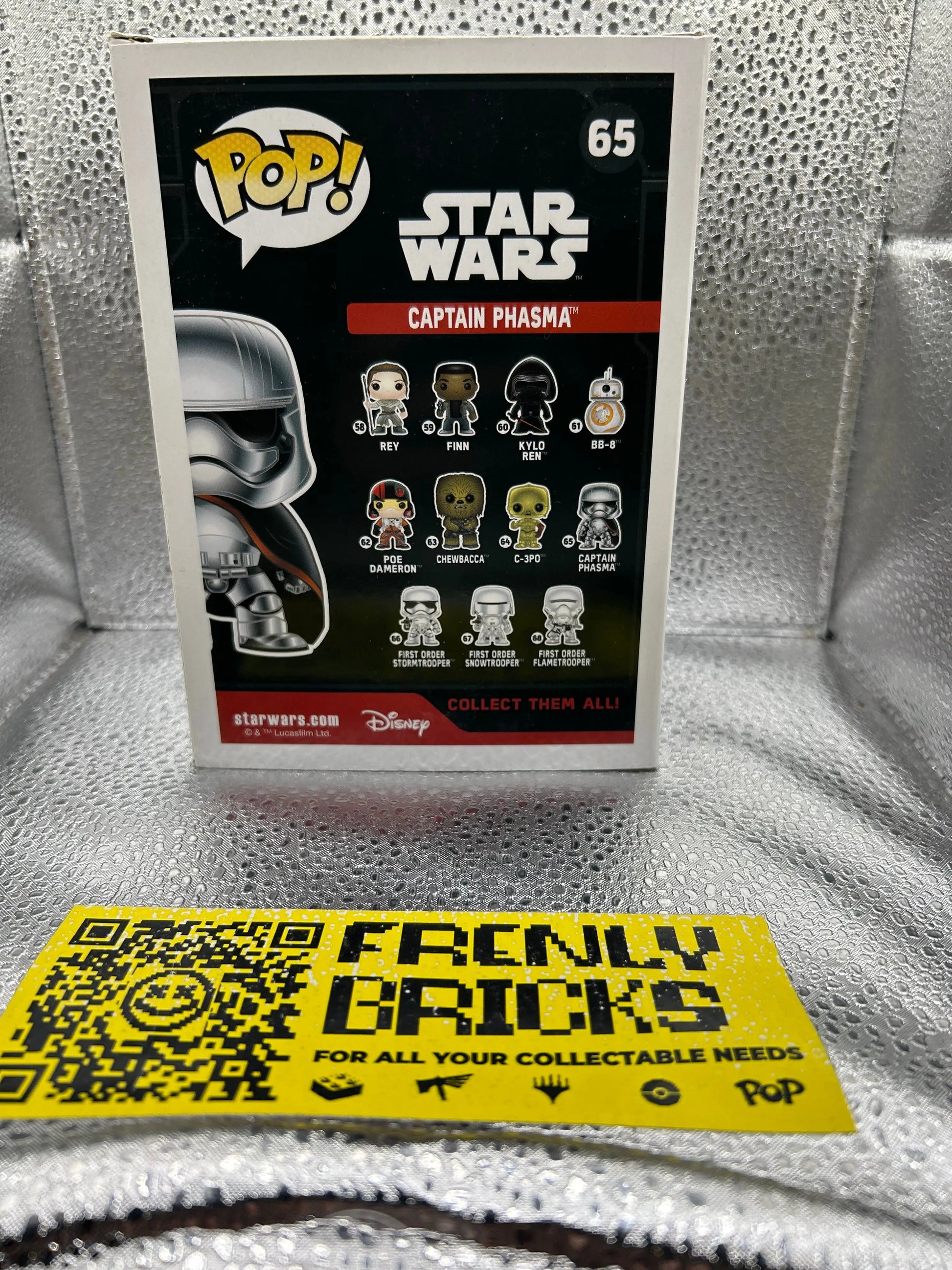 Pop Vinyl Star Wars #65 Caption Phasma FRENLY BRICKS - Open 7 Days