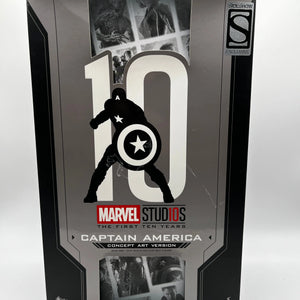 Marvel Studios The First 10 Years Captain America Concept Art Version 1/6 Scale Collectible Figure Hot Toys FRENLY BRICKS - Open 7 Days