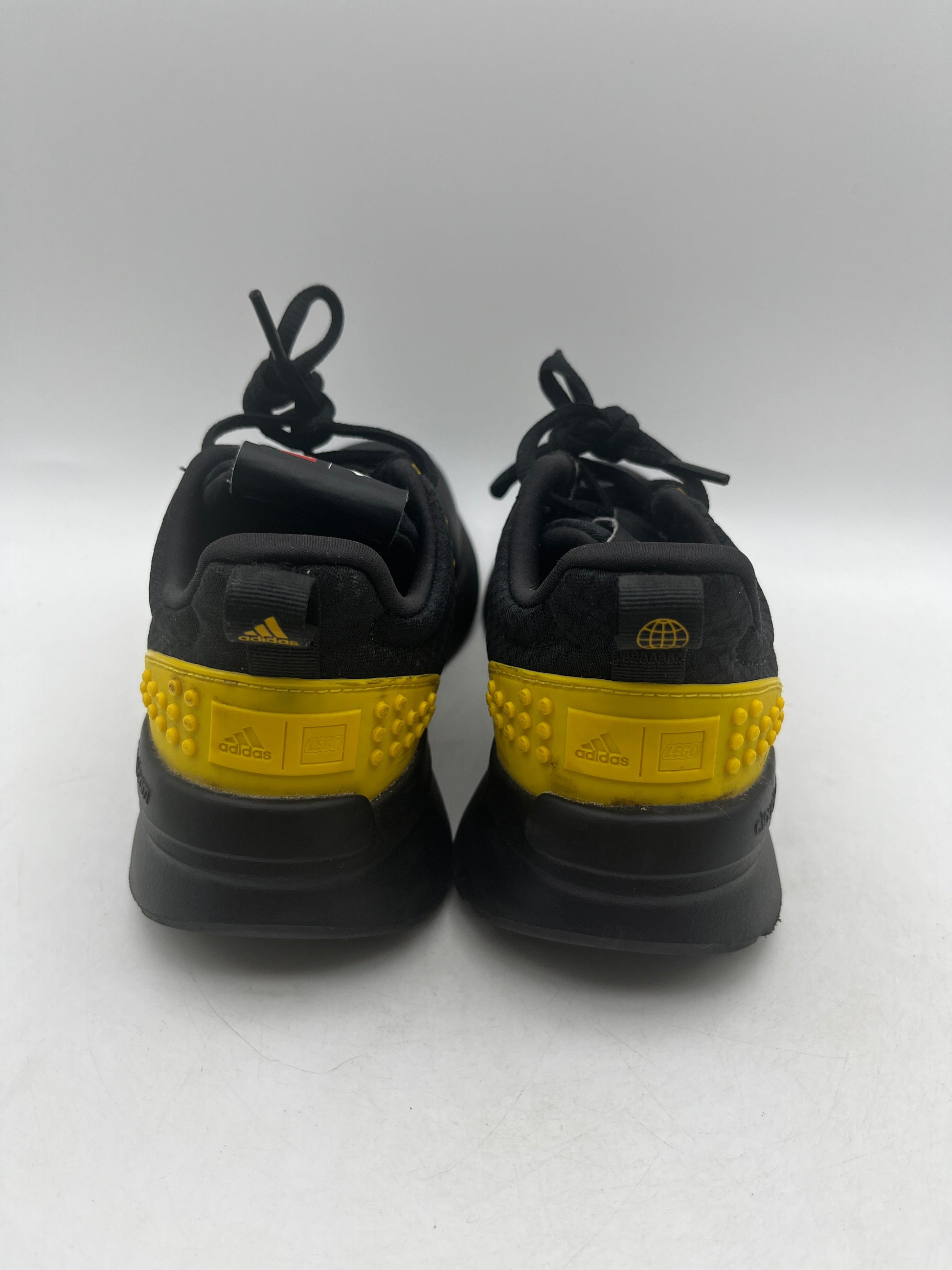 Kids Adidas x LEGO® Racer TR X Yellow & Black Shoes Size Y2 USED FRENLY BRICKS - Open 7 Days