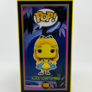 Funko POP! Disney Alice In Wonderland - Alice (Curtsying) #1058 - Black Light Exclusive FRENLY BRICKS - Open 7 Days