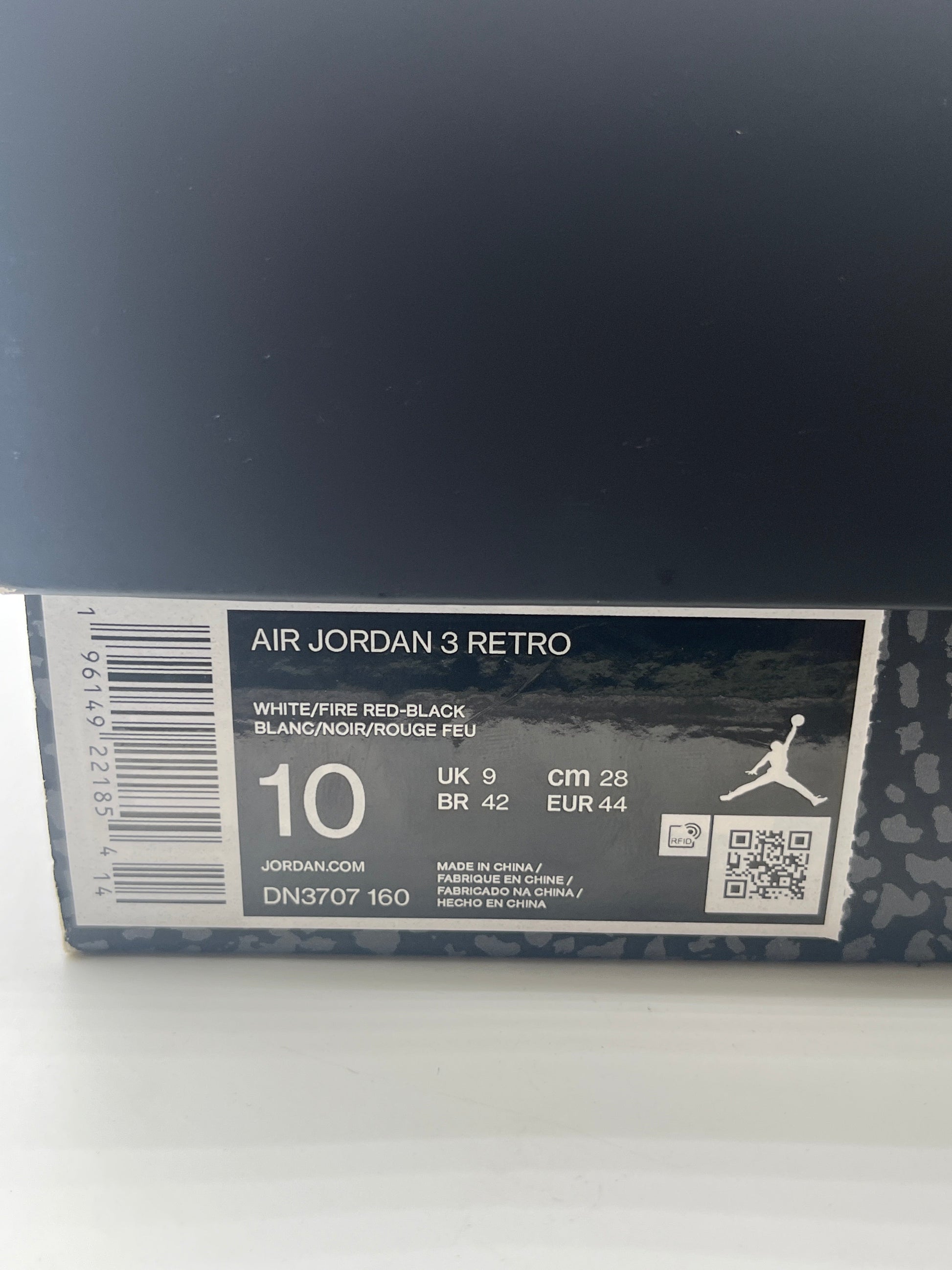 Size 10 Men’s- Nike Jordan 3 Retro Fire Red 2022 DN3707-160 Used FRENLY BRICKS - Open 7 Days