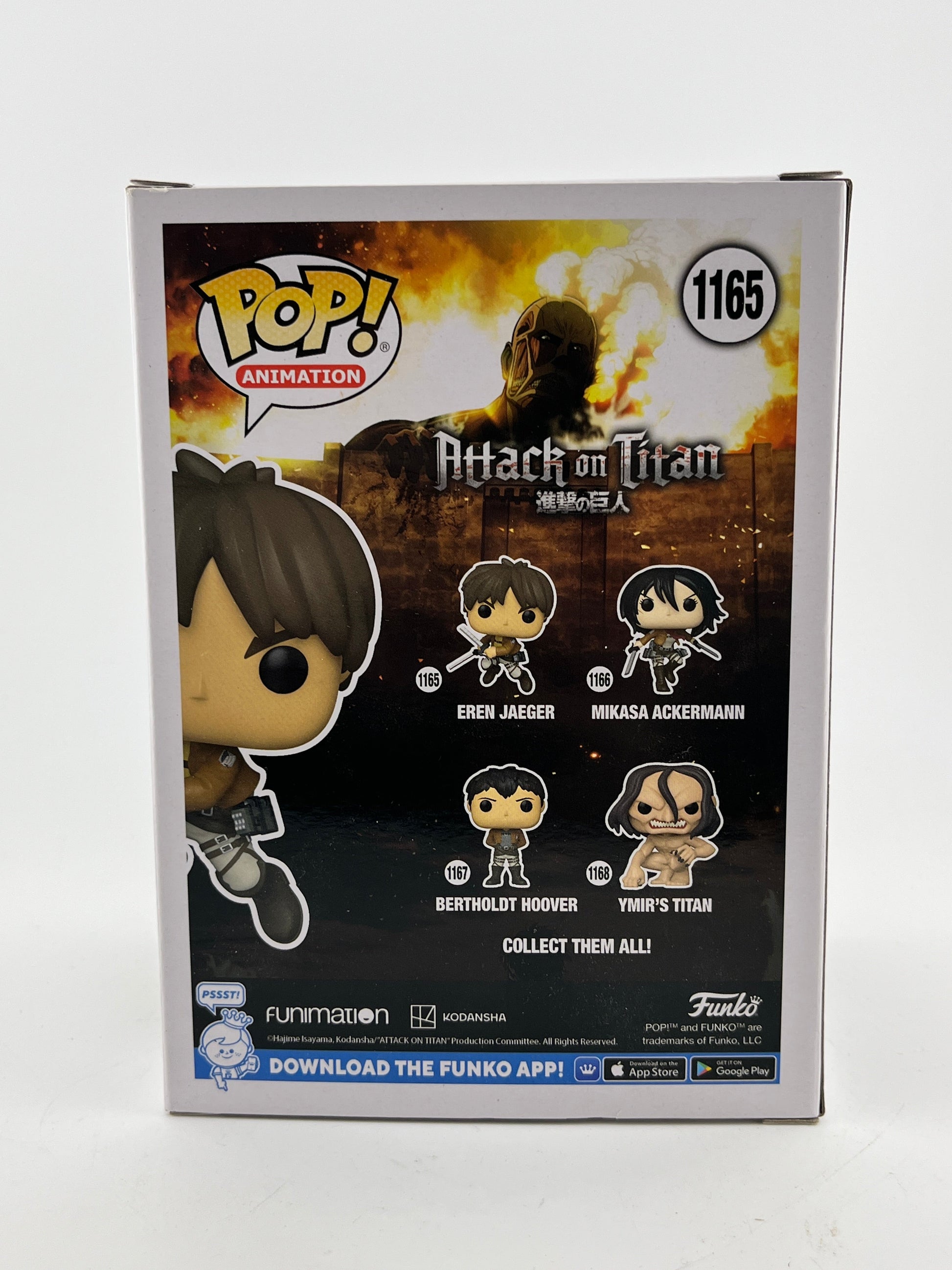Funko POP! Animation Attack On Titan - Eren Jaeger #1165 - Vinyl Collectable FRENLY BRICKS - Open 7 Days