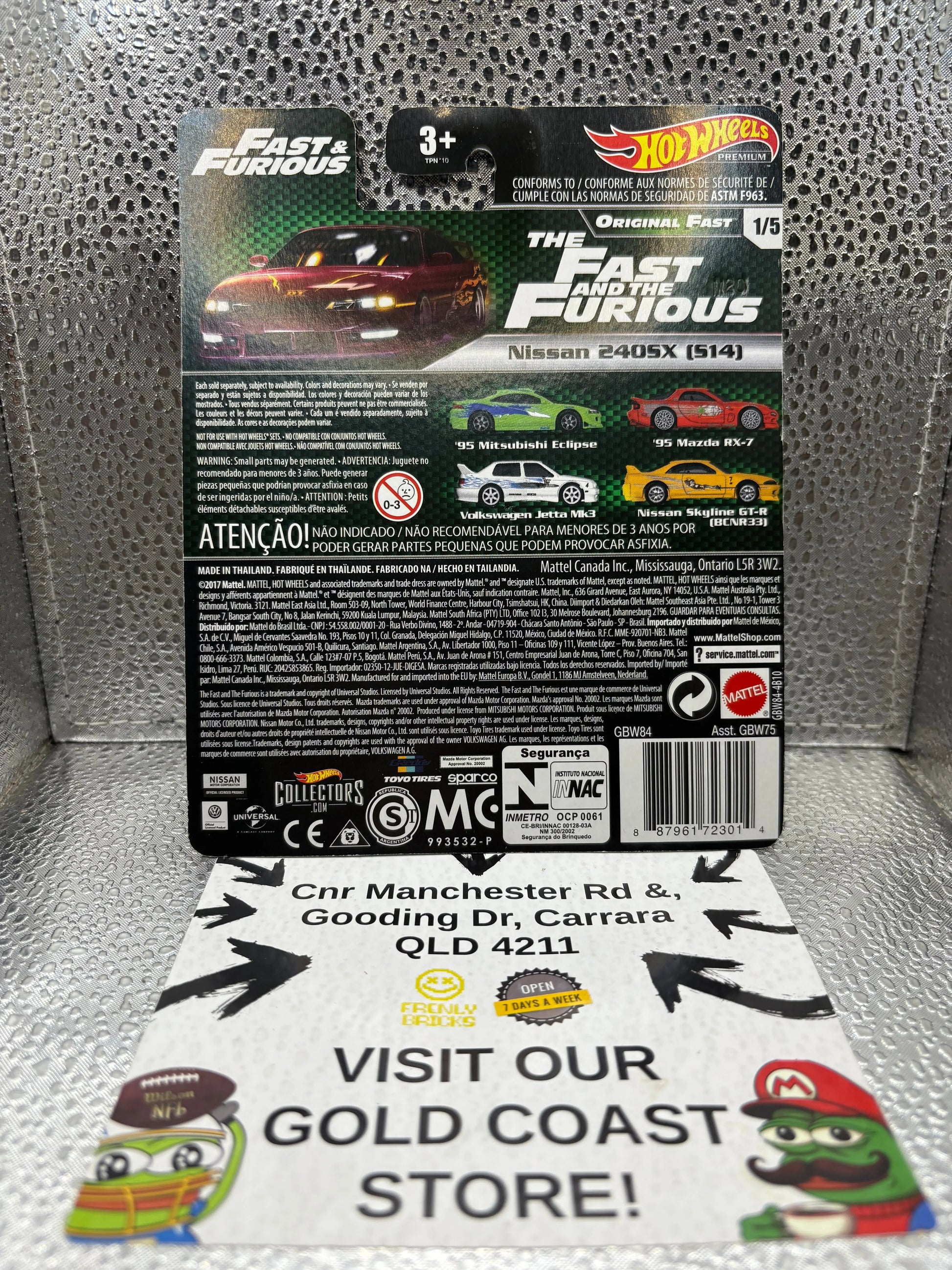 Hotwheels  Nissan 240SX (514) Original Fast FRENLY BRICKS - Open 7 Days