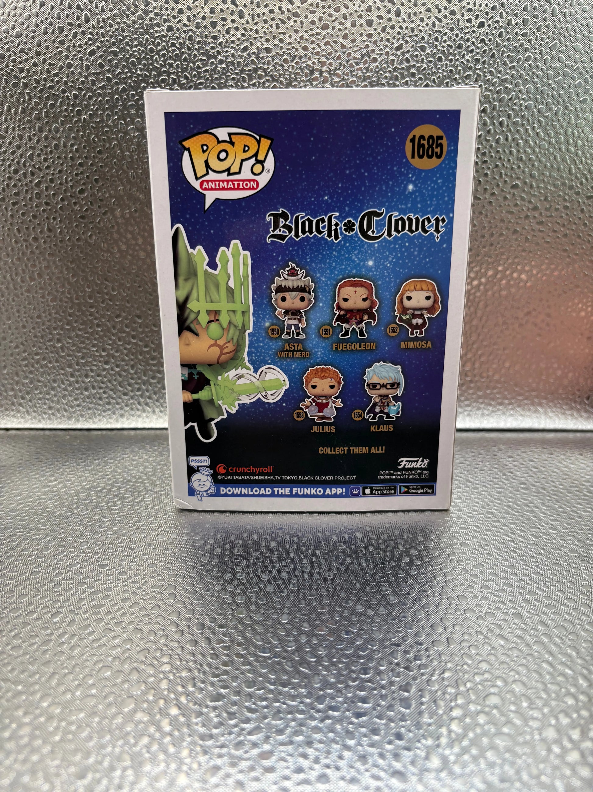 Funko pop Vinyl #1685 Black Clover Yuno FRENLY BRICKS - Open 7 Days