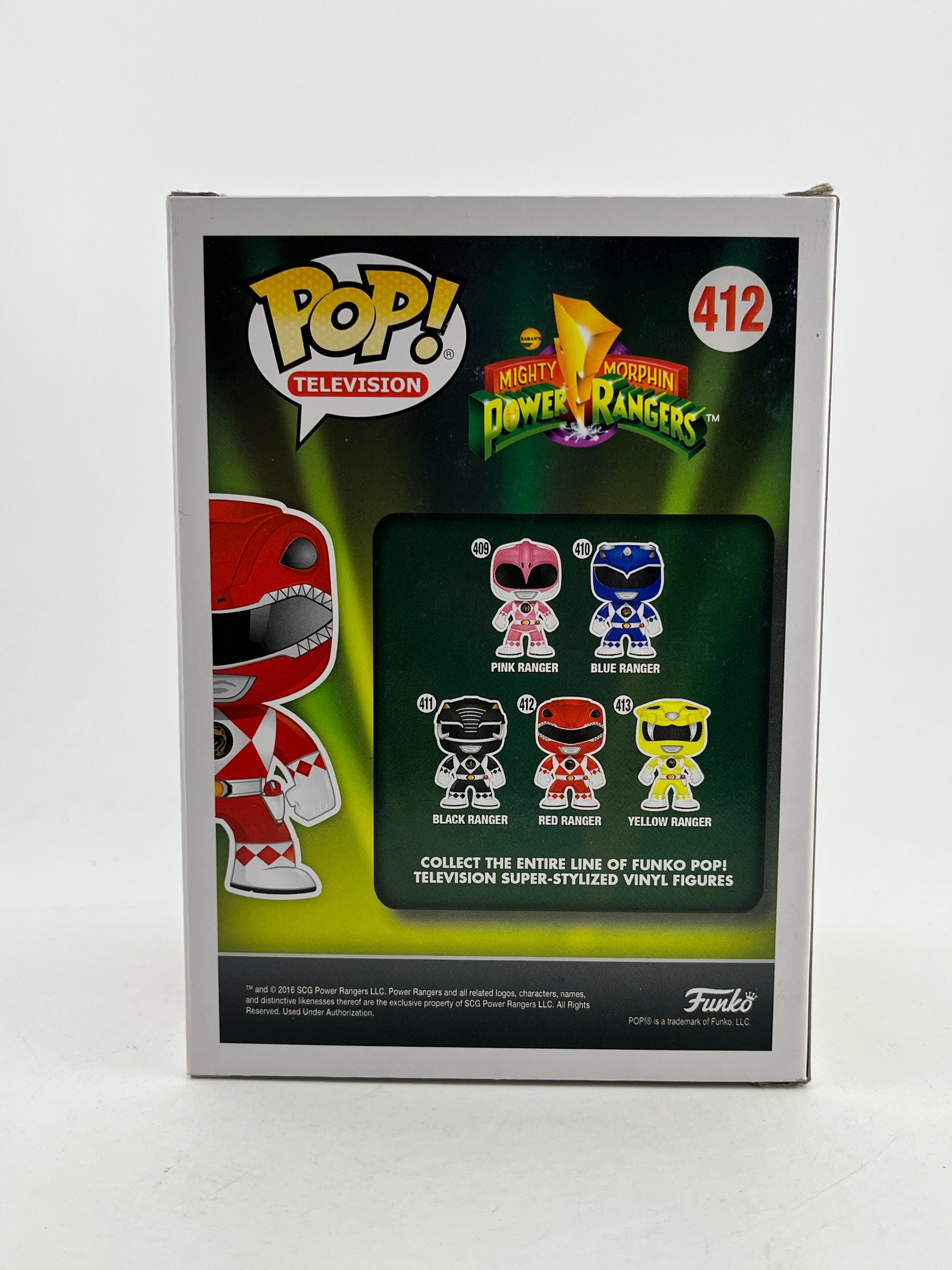 Funko POP! Might Morphin Power Rangers - Red Ranger #412 - Vinyl Collectable FRENLY BRICKS - Open 7 Days