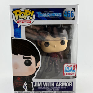 Funko POP! Television Troll Hunters - Jim With Armor #466 - 2017 Fall Convention Exclusive FRENLY BRICKS - Open 7 Days