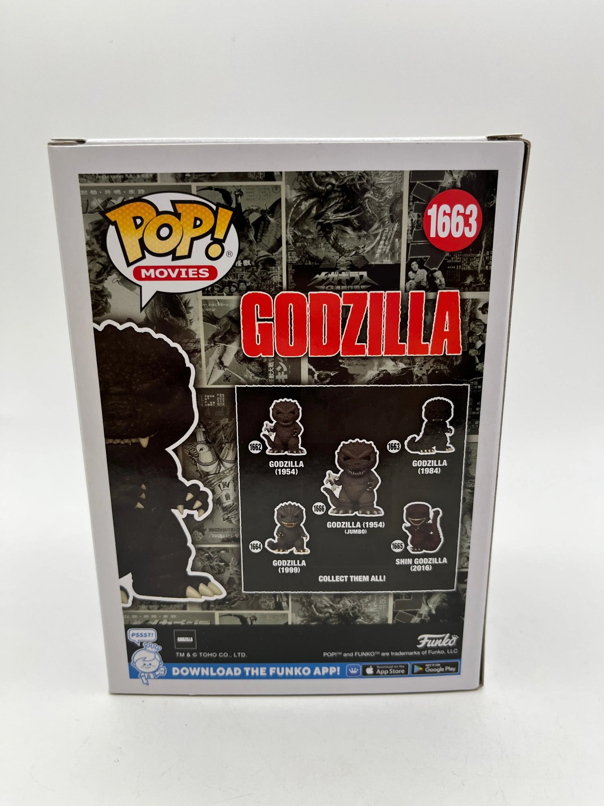 Funko POP! Movies Godzilla #1663 Godzilla (1984) - 70 years Collectable FRENLY BRICKS - Open 7 Days