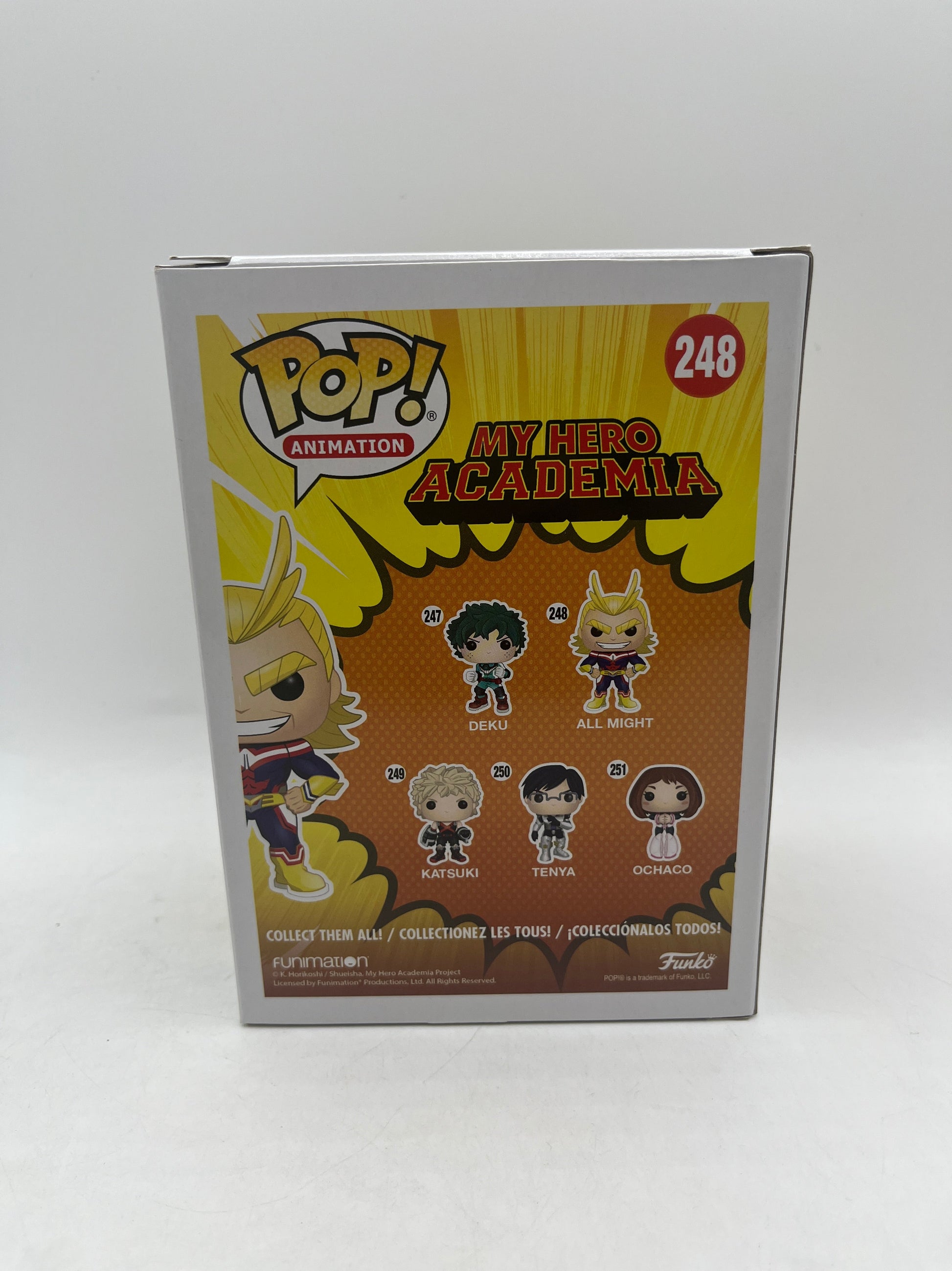 Funko POP! Animation My Hero Academia Vinyl Figure ALL MIGHT [Glow in Dark] #248 FRENLY BRICKS - Open 7 Days