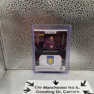 Dean Saunders AVFC Penmanship Panini Prizm Autograph Card P-DSA FRENLY BRICKS - Open 7 Days