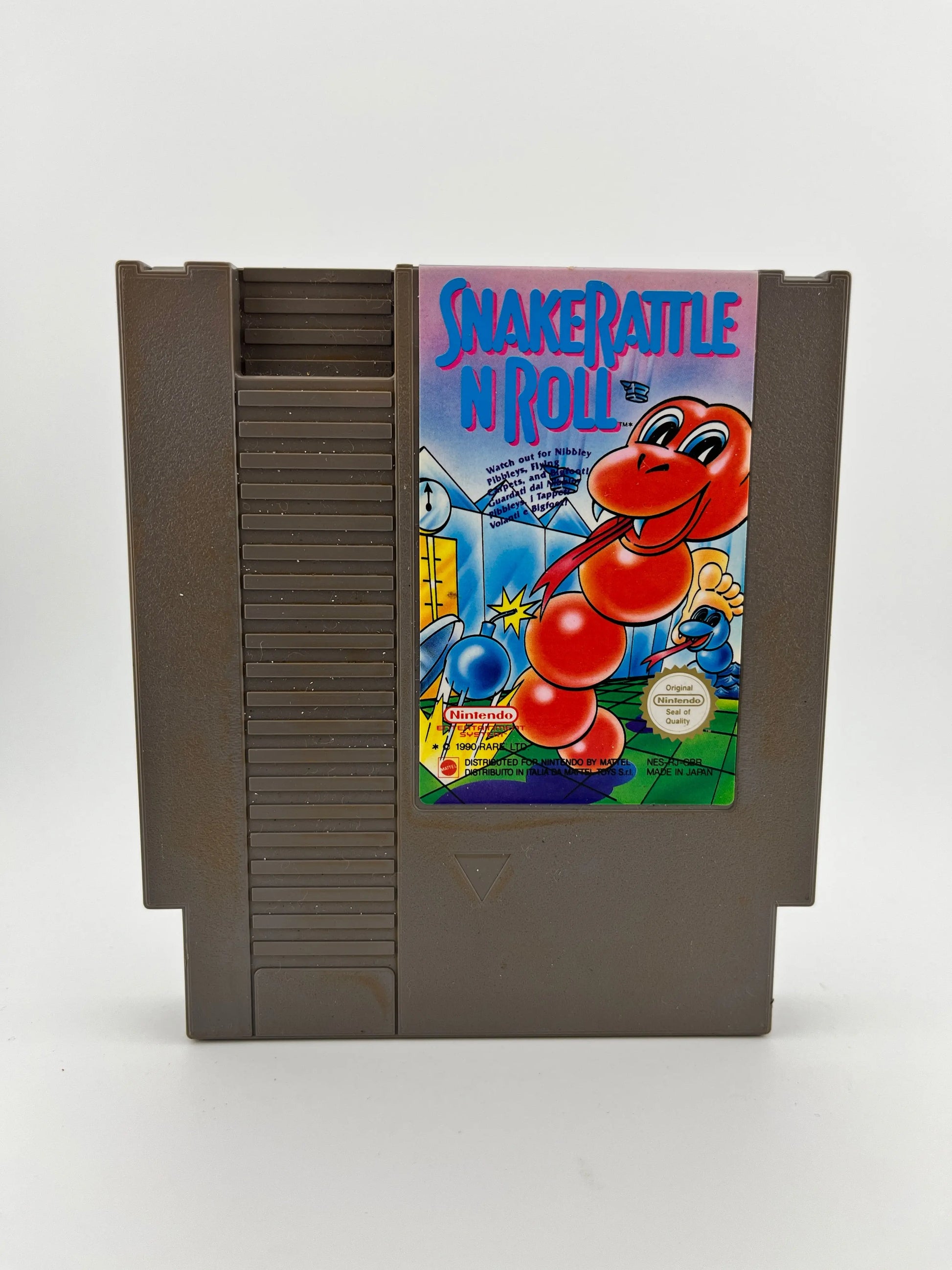 Nintendo SnakeRattle N Roll 1991 - Game Cartridge For NES - Untested FRENLY BRICKS - Open 7 Days