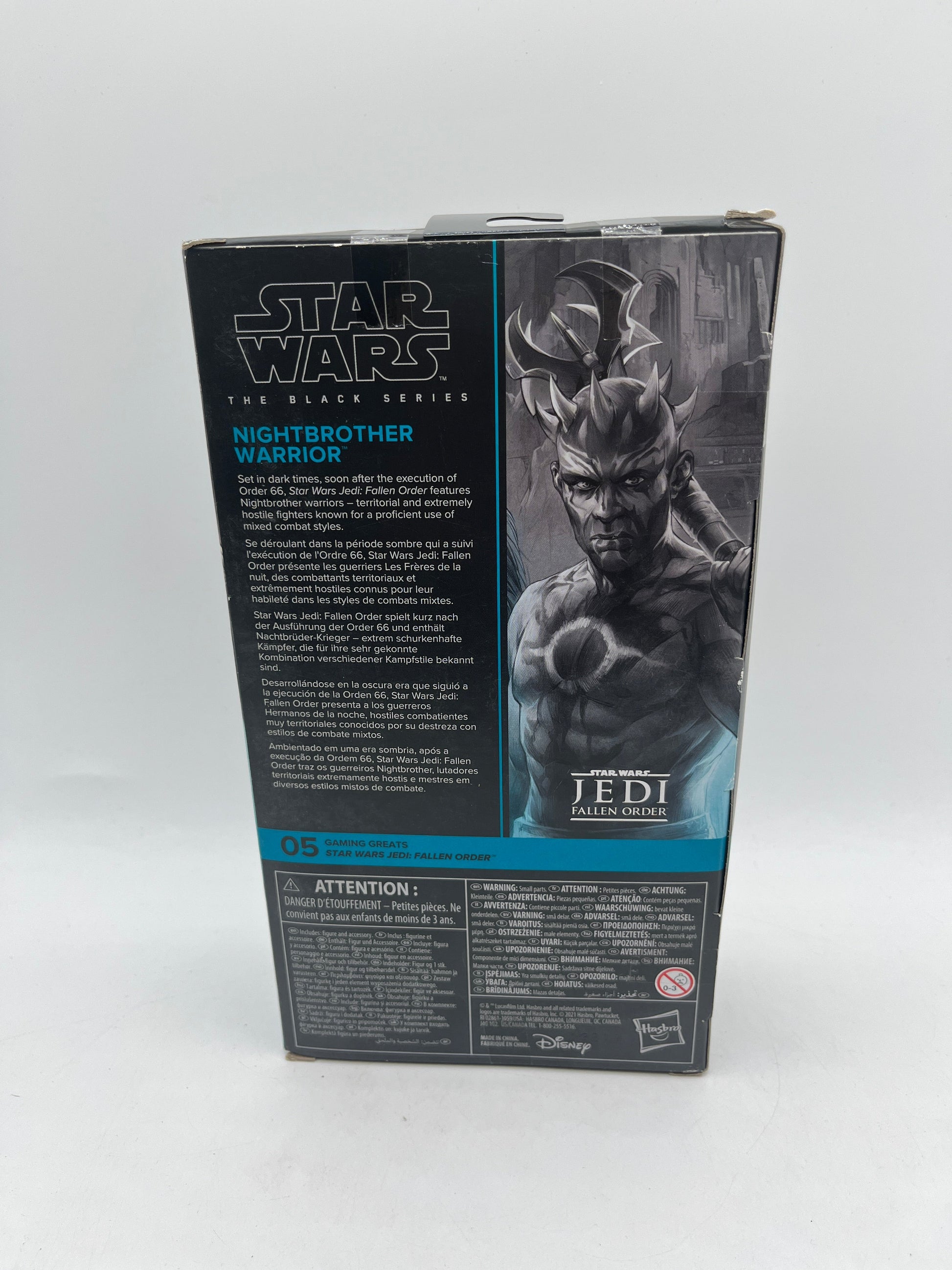 Star Wars Nightbrother Warrior 6" Action Figure 2021 Black Jedi Fallen Order FRENLY BRICKS - Open 7 Days