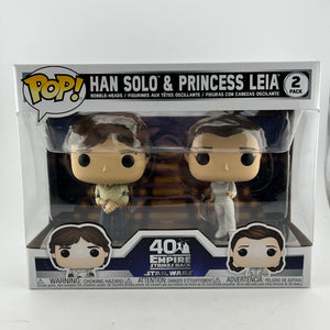 Funko POP! Star Wars - Han Solo & Princess Leia #2 Pack - 40th Anniversary FRENLY BRICKS - Open 7 Days