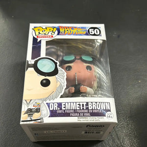 BACK TO THE FUTURE Dr Emmett Brown Pop! Vinyl Figure #50 Movie Vinyl Funko FRENLY BRICKS - Open 7 Days