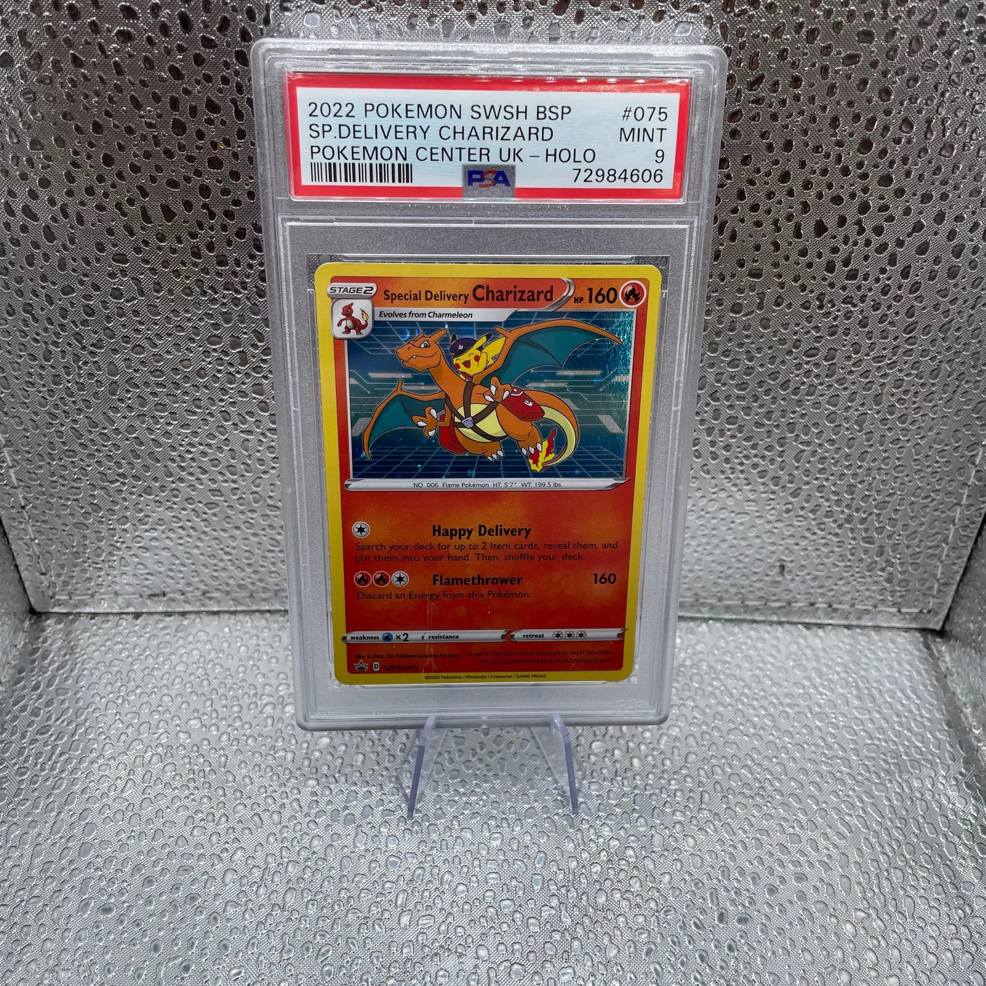 2022 Special Delivery Charizard with Pikachu Pokemon Centre Exclusive PSA 9 MINT FRENLY BRICKS - Open 7 Days