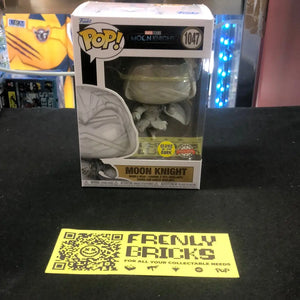 Funko Pop Moon Knight Glow In The Dark #1047 Marvel Studios New & Pop Protector FRENLY BRICKS - Open 7 Days