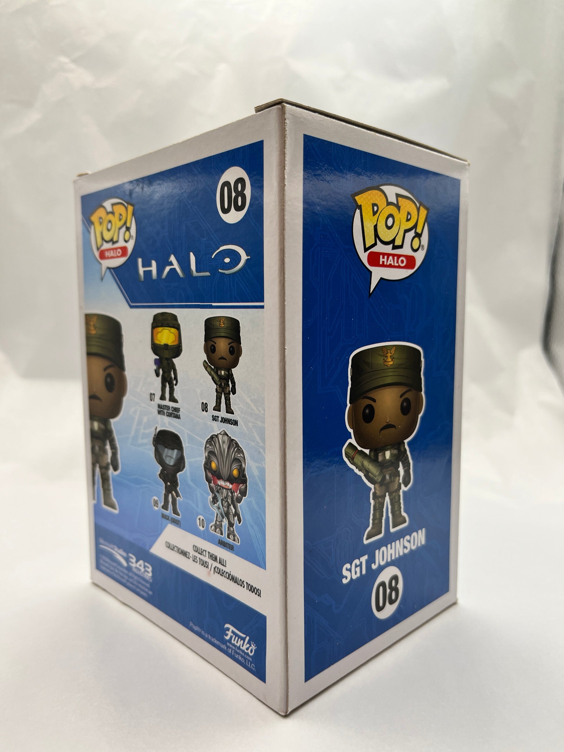 Funko POP! Halo - Halo Sgt Johnson #08 - Limited Chase Edition FRENLY BRICKS - Open 7 Days