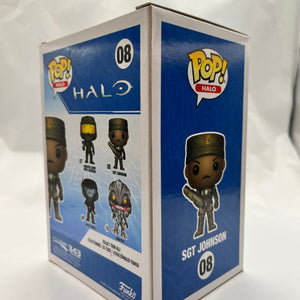 Funko POP! Halo - Halo Sgt Johnson #08 - Limited Chase Edition FRENLY BRICKS - Open 7 Days