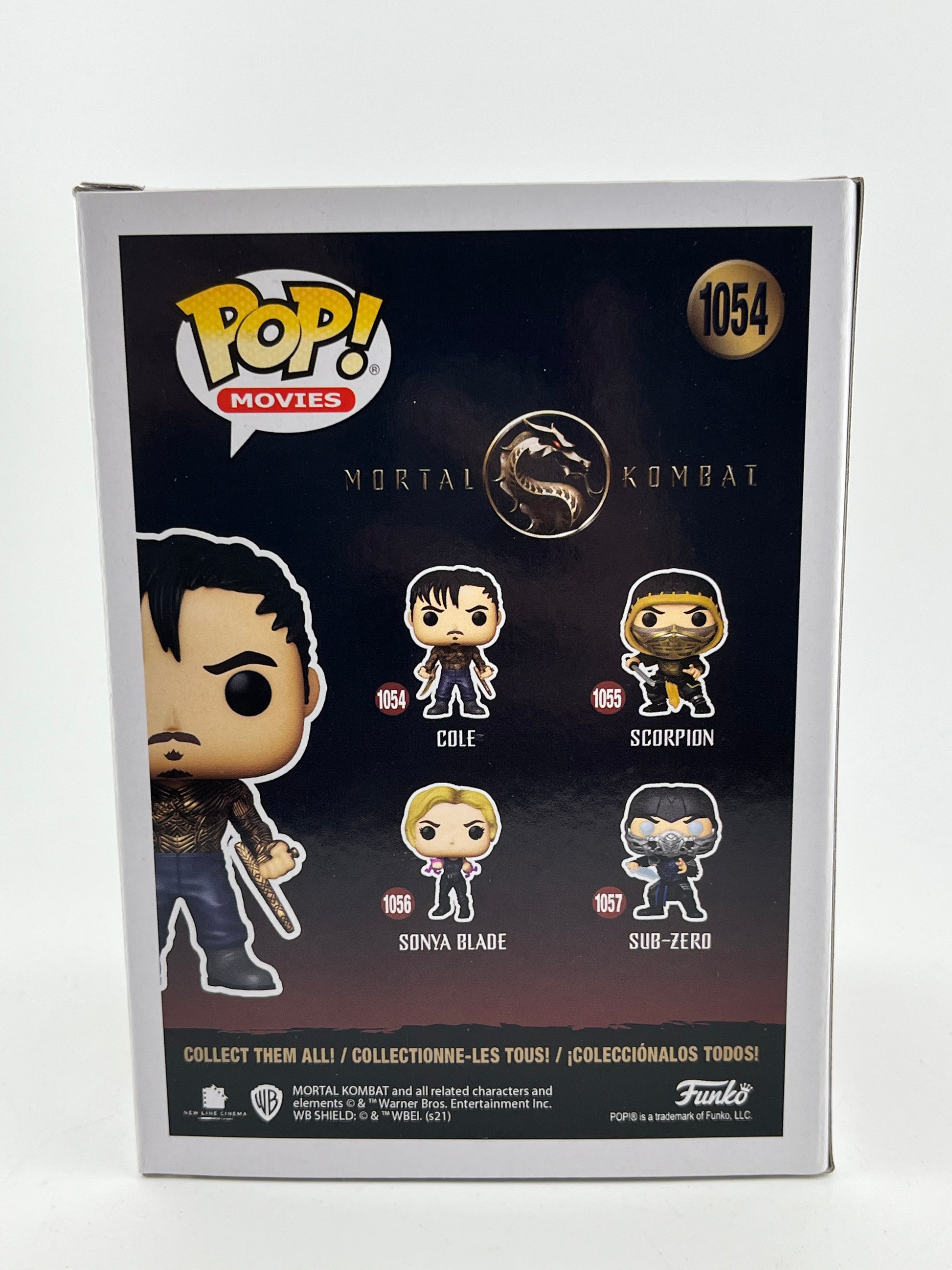 Funko POP! Movies Mortal Kombat - Cole #1054 - Vinyl Collectable FRENLY BRICKS - Open 7 Days