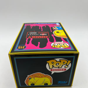 Funko POP! Movies Bride Of Chucky - Chucky #315 - Special Black Light Edition FRENLY BRICKS - Open 7 Days