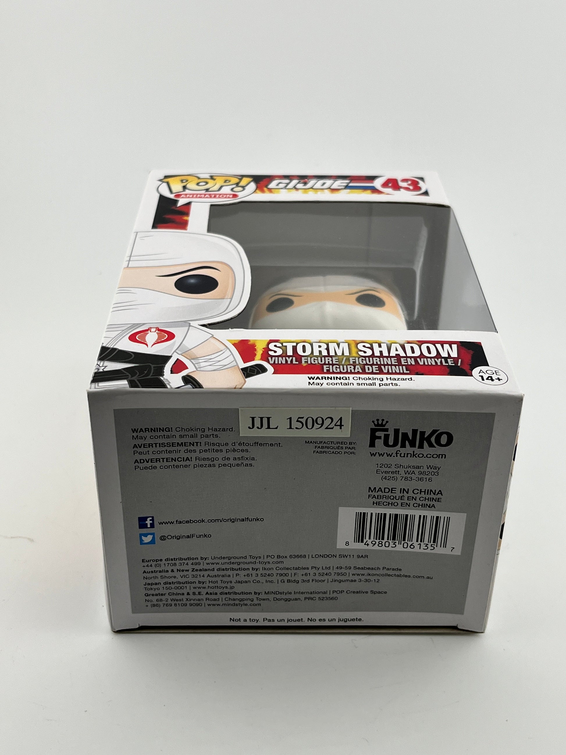 Funko POP! Animation G.I.Joe - Storm Shadow #43 - Vinyl Collectable FRENLY BRICKS - Open 7 Days