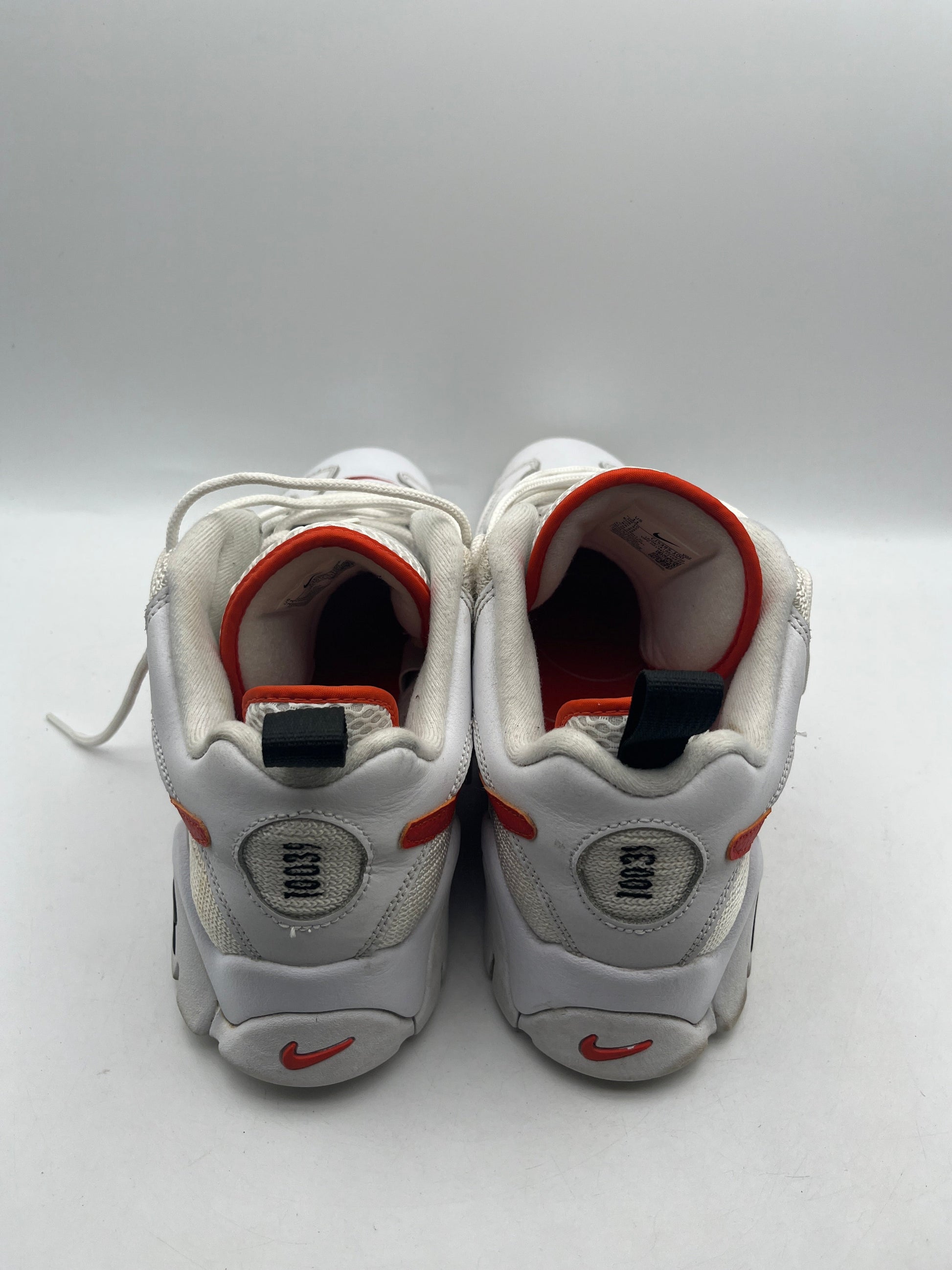 Nike Air Barrage Low Rucker Park Size 12 USED ORANGE/WHITE FRENLY BRICKS - Open 7 Days