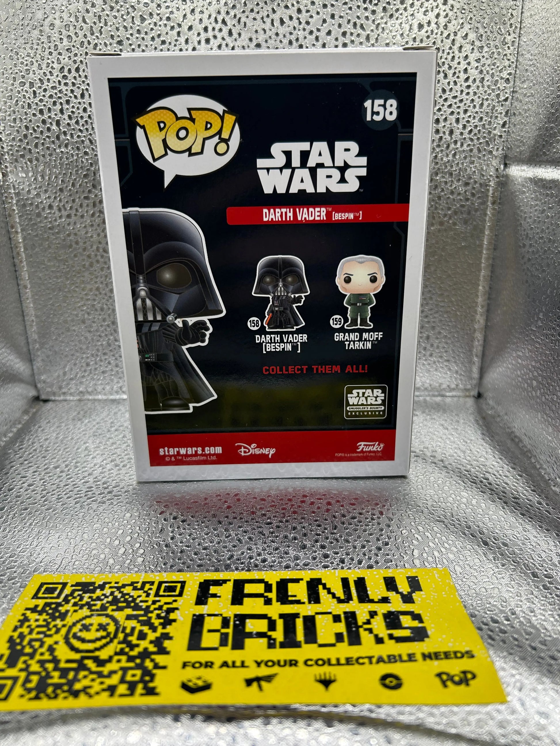 Pop Vinyl #158 Star Wars  Darth Vader FRENLY BRICKS - Open 7 Days