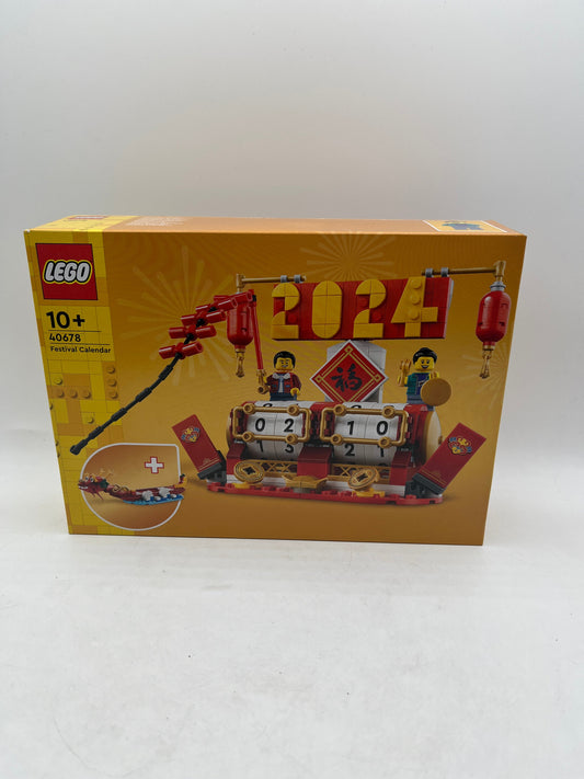 Lego 40678 Festival Calendar 2024 Dragon Boat New Year Brand New FRENLY BRICKS - Open 7 Days