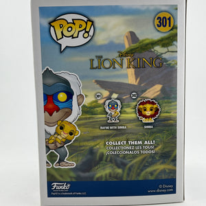 Funko POP! Disney - Rafiki With Simba #301 - Flocked FRENLY BRICKS - Open 7 Days