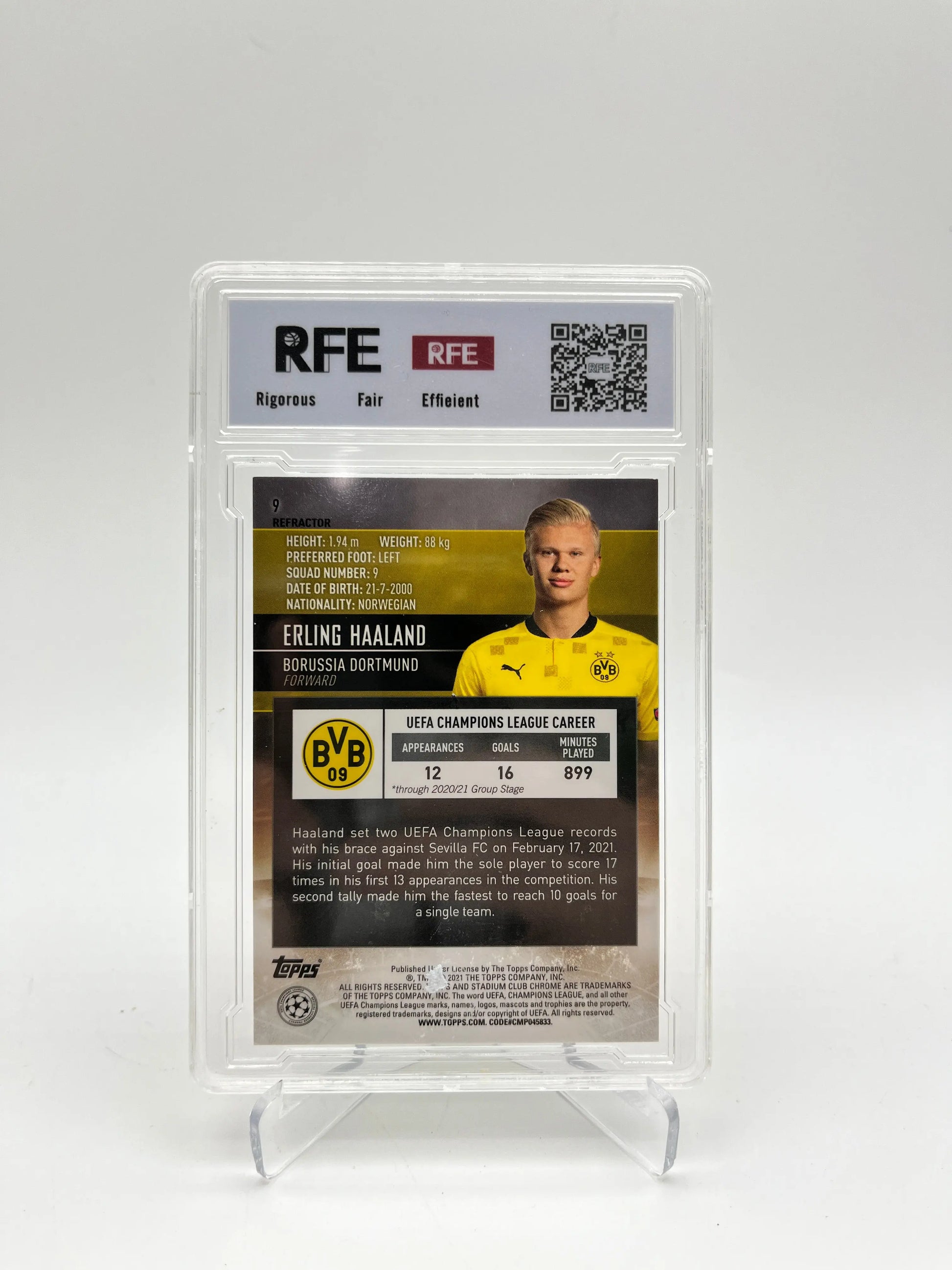 Soccer Champions League Graded Player Cards Lot FRENLY BRICKS - Open 7 Days