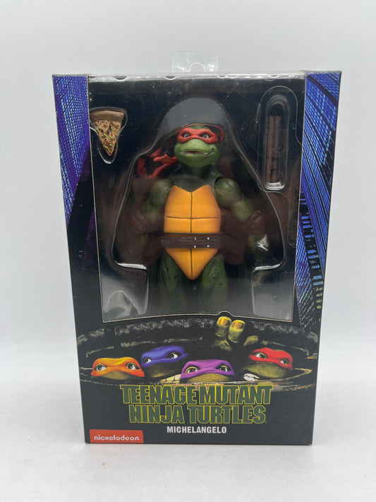 Authentic NECA Teenage Mutant Ninja Turtles (1990) Michelangelo Action Figure FRENLY BRICKS - Open 7 Days