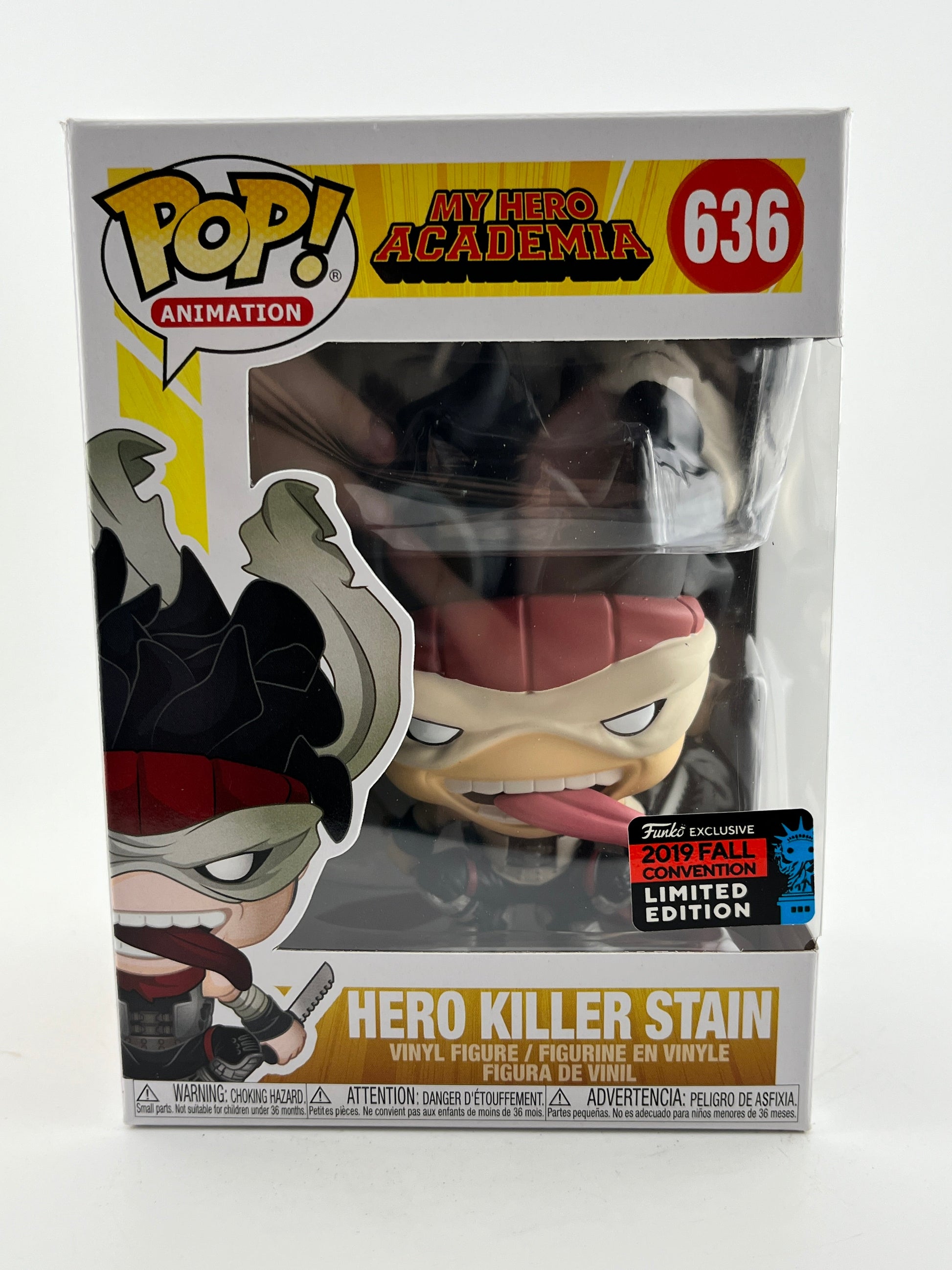 Funko POP! Animation My Hero Academia - Hero Killer Stain #636 - 2019 Convention Exclusive FRENLY BRICKS - Open 7 Days