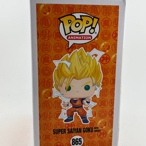 Funko POP! Animation Dragon Ball Z - Super Saiyan Goku With Emery #865 - Glow Chase FRENLY BRICKS - Open 7 Days
