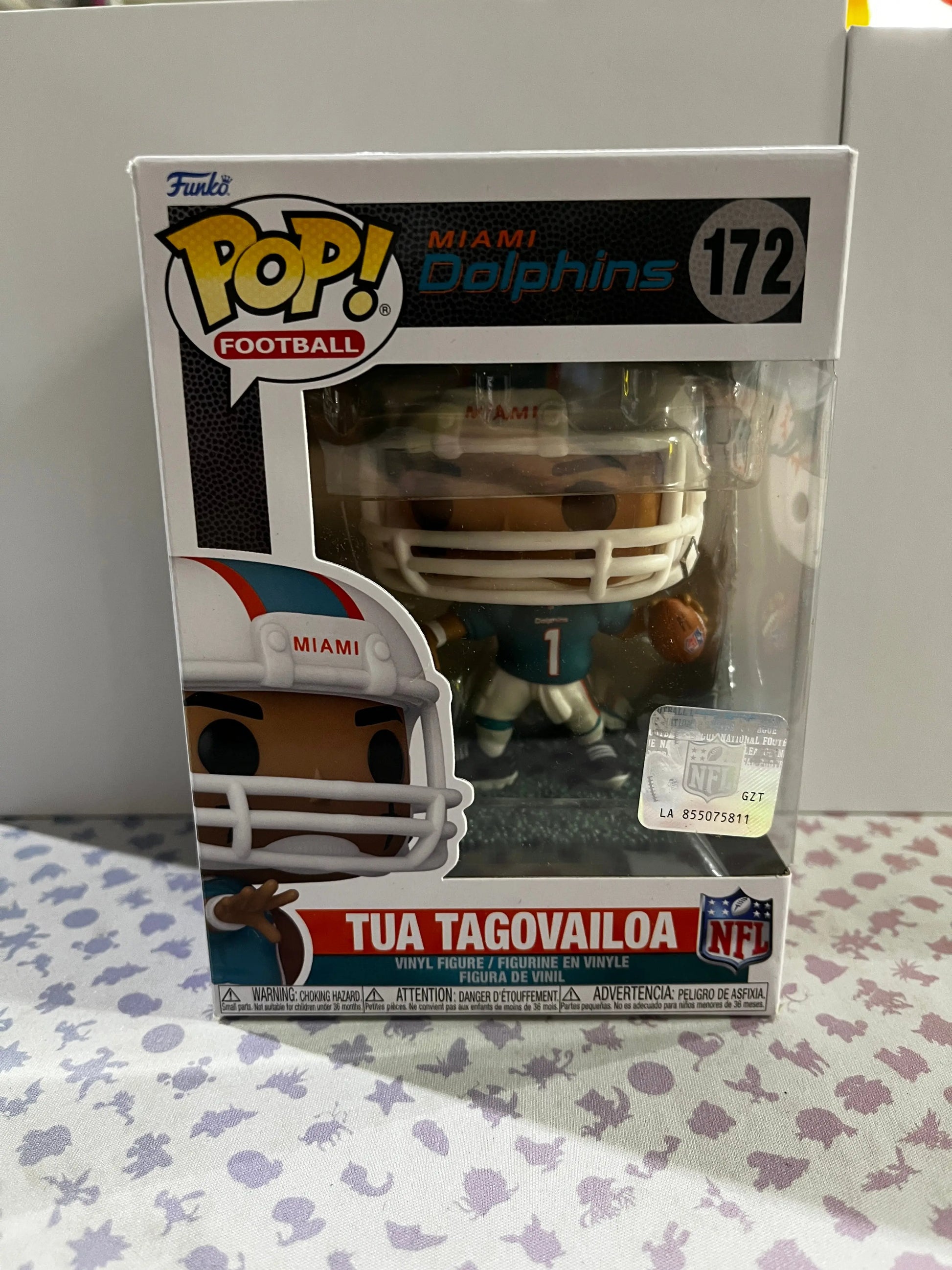 Funko Pop Vinyl Football Miami Dolphins Tua Tagovaliloa FRENLY BRICKS - Open 7 Days