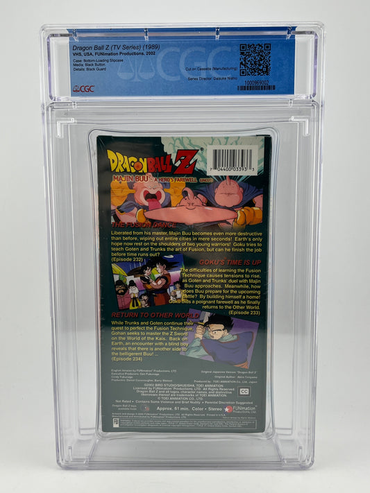 CGC Universal Grade - Dragon Ball Z: Majin Buu - A Hero’s Farewell VHS - 8.5 Grade - Sealed FRENLY BRICKS - Open 7 Days