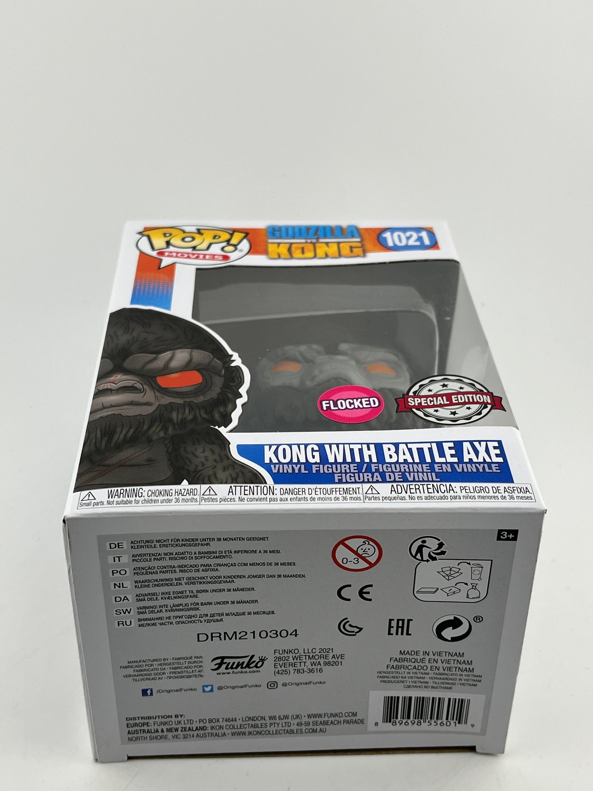 Funko POP! Movies Godzilla Vs. Kong - Kong With Battle Axe #1021 - Flocked Special Edition FRENLY BRICKS - Open 7 Days
