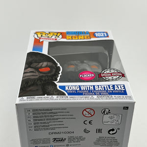 Funko POP! Movies Godzilla Vs. Kong - Kong With Battle Axe #1021 - Flocked Special Edition FRENLY BRICKS - Open 7 Days