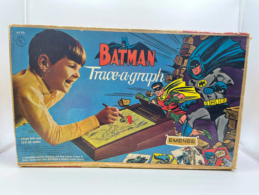 Vintage 1966 Emenee Batman and Robin Trace-a-Graph Retro - Not Sealed FRENLY BRICKS - Open 7 Days