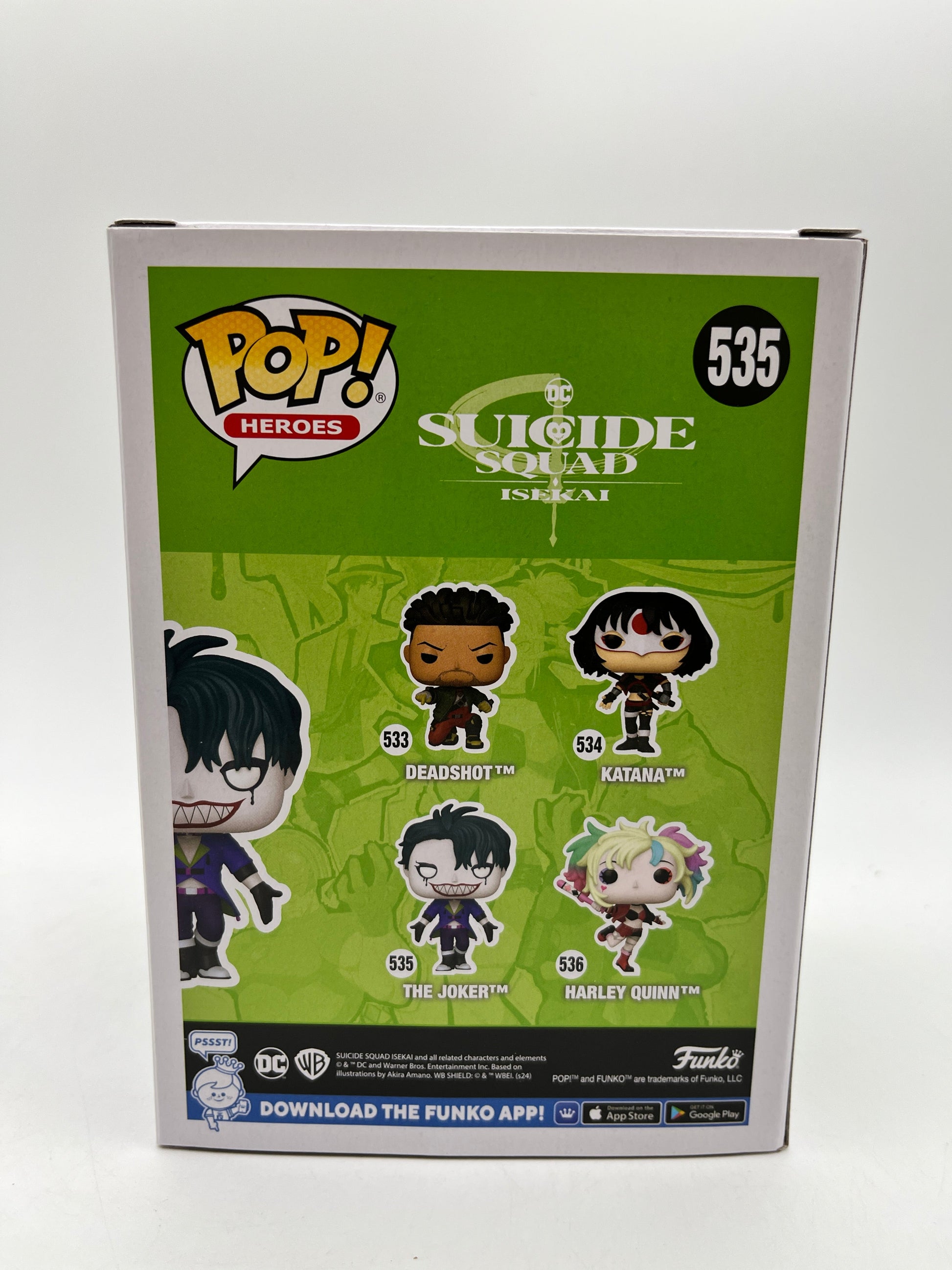 Funko POP! Heroes Suicide Squad Isekai - The Joker #535 - Vinyl Collectable FRENLY BRICKS - Open 7 Days