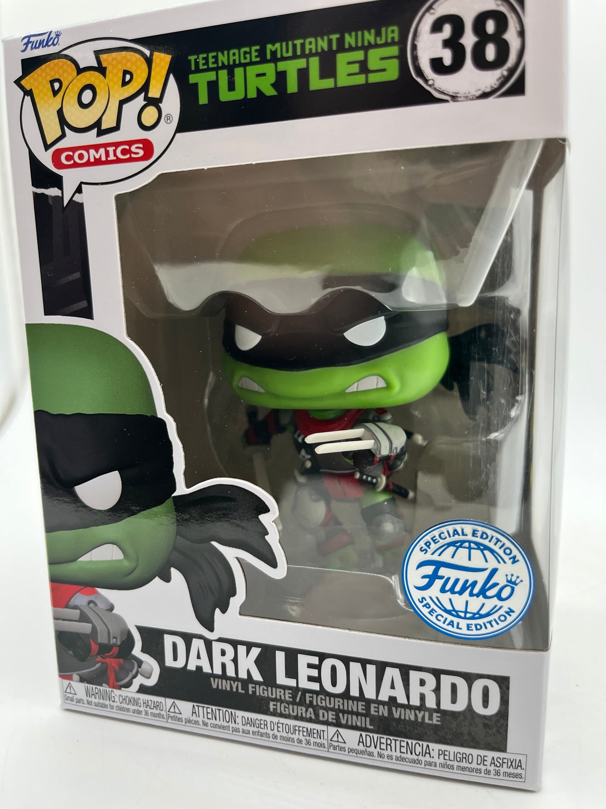 Funko POP! Comics Teenage Mutant Ninja Turtles - Dark Leonardo #38 - Special Edition FRENLY BRICKS - Open 7 Days