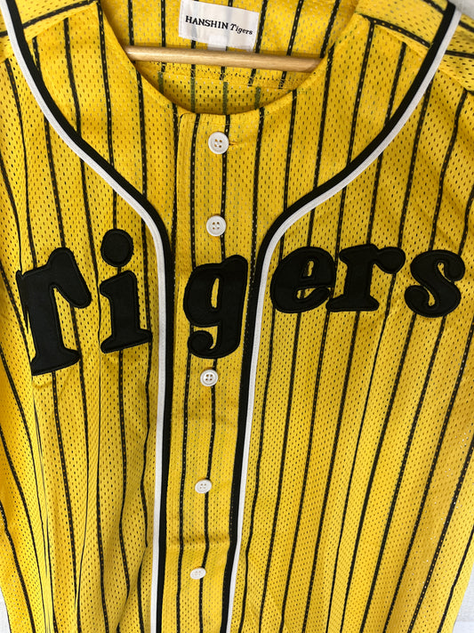 Nippon Baseball Hanshin Tigers Yellow/Black Blank Jersey Large