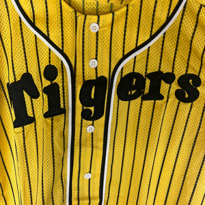 Nippon Baseball Hanshin Tigers Yellow/Black Blank Jersey Large