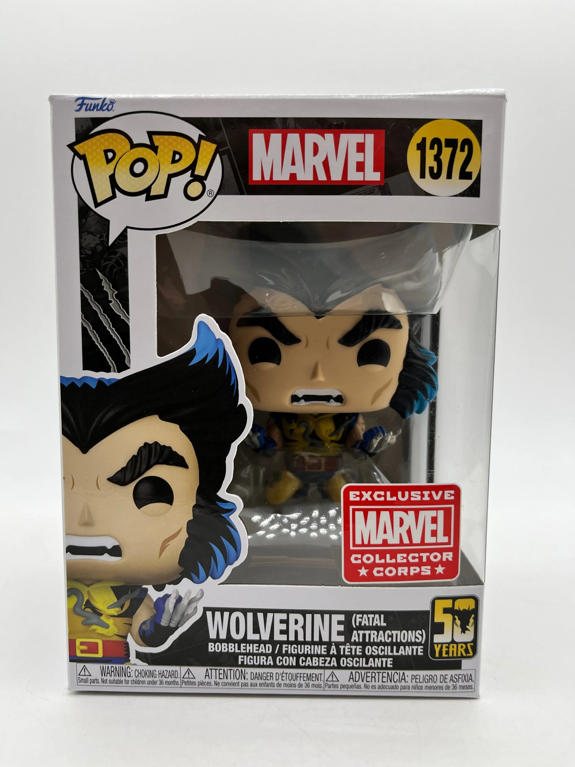 Funko POP! Marvel Wolverine (Fatal Attraction) #1372 - Exclusive Marvel Collectors Corps FRENLY BRICKS - Open 7 Days