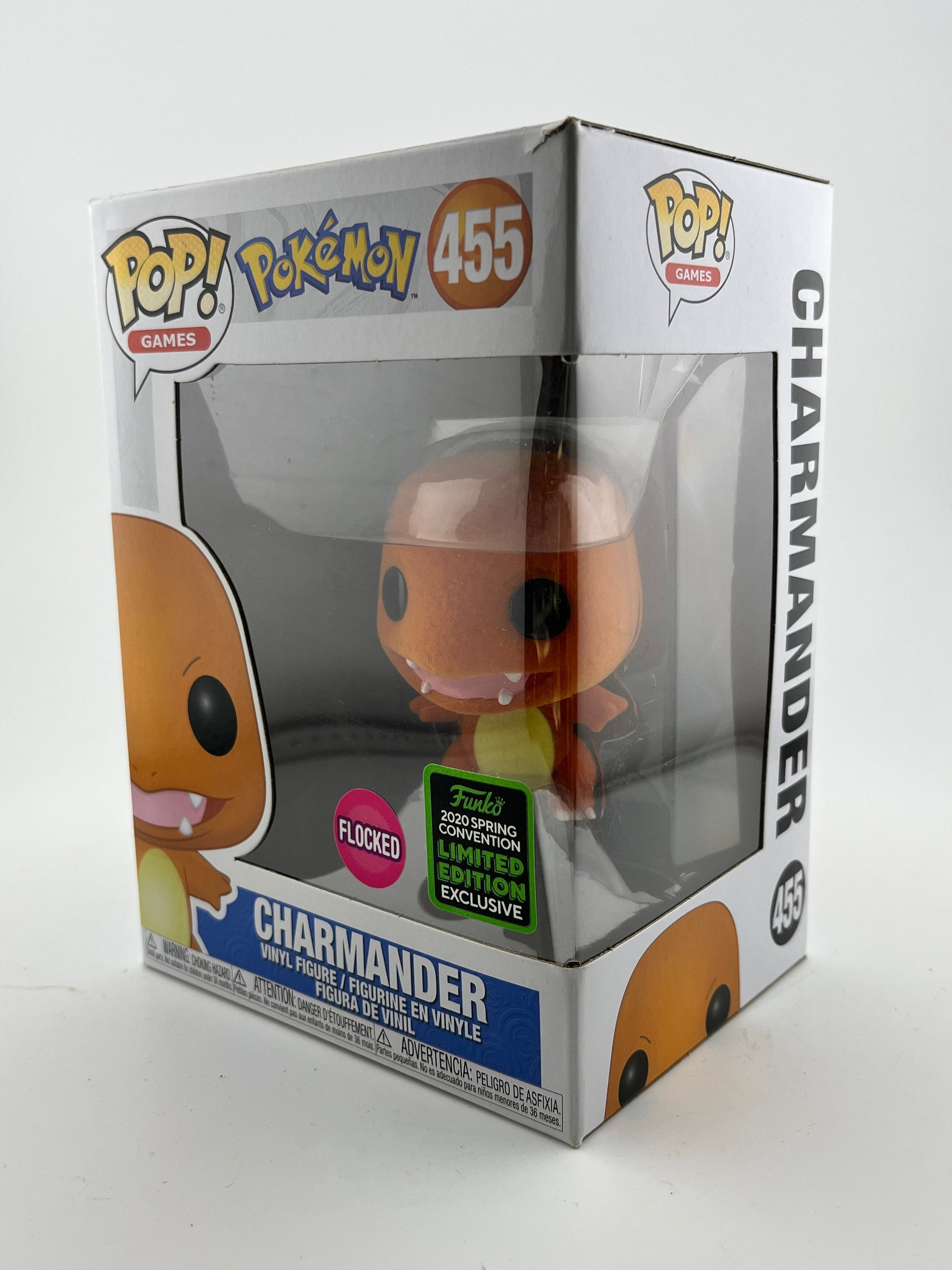 Funko POP! Pokémon - Charmander #455 - Flocked Spring Convention Limited Edition FRENLY BRICKS - Open 7 Days
