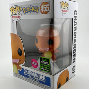Funko POP! Pokémon - Charmander #455 - Flocked Spring Convention Limited Edition FRENLY BRICKS - Open 7 Days