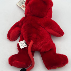 Gifted Bears Beanie Plush Teddy “Naughty Boy” Skansen Bean Bag Toy Red 26cm FRENLY BRICKS - Open 7 Days